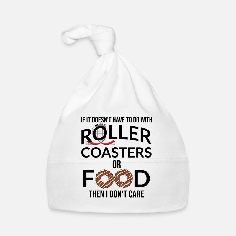 Roller coaster and donuts | Roller coaster Organic Baby Cap