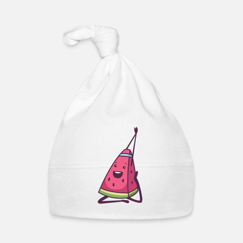 Watermelon Stretching Organic Baby Cap