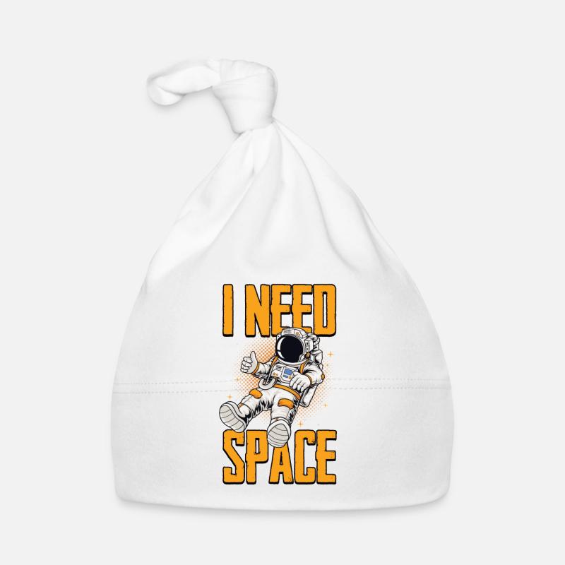 Astronaute Univers Espace Cosmos Voie Lactée - Bonnet bio Bébé - blanc