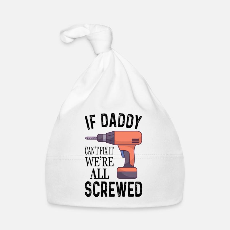 Papa Heimwerker Lustige Sprüche Vater Geschenk Baby Bio-Mütze