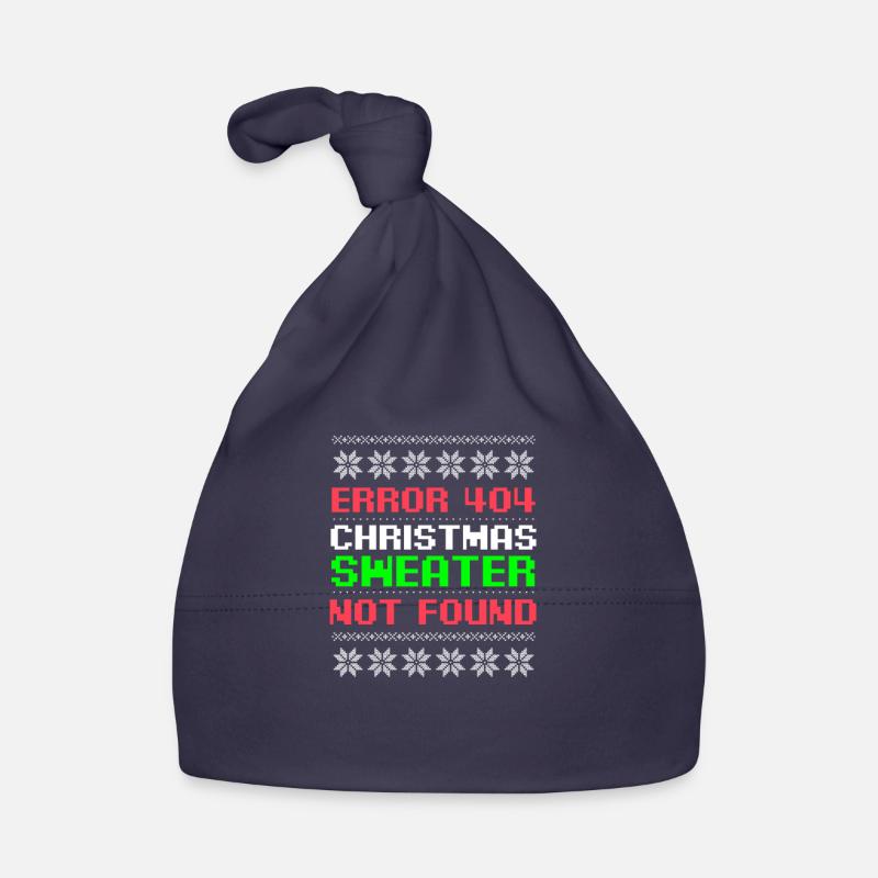 Programmierer Weihnachten hässlicher Pullover nicht gefunden Geschenk Baby Bio-Mütze