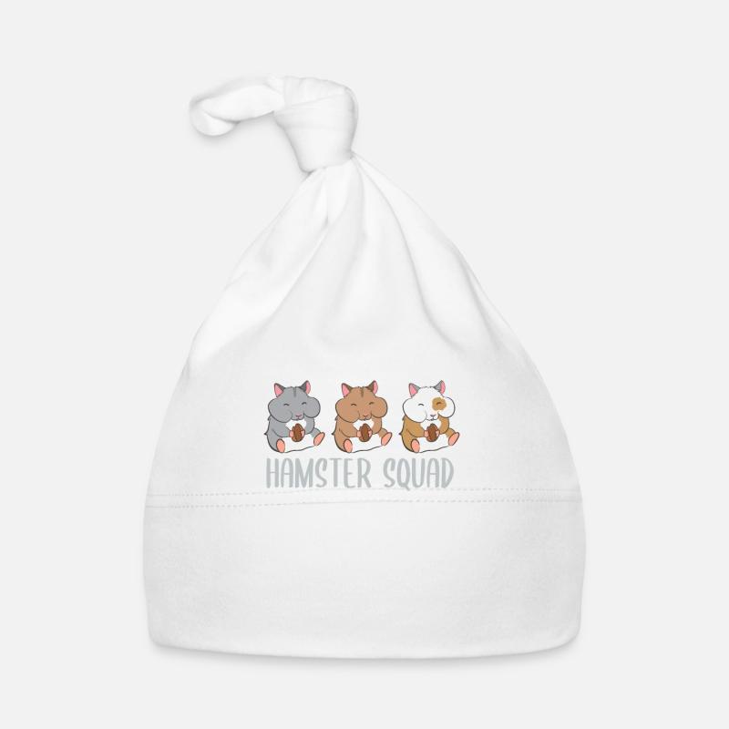 Hamster Squad Funny hamster team Organic Baby Cap