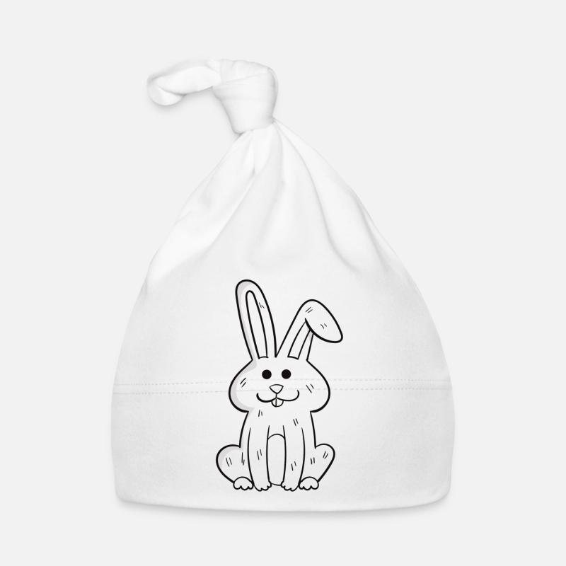 Hasen Lustiges Design Hase Häschen Fun Geschenk Baby Bio-Mütze