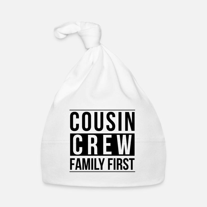 Cousin Crew Family First - Bonnet bio Bébé - blanc