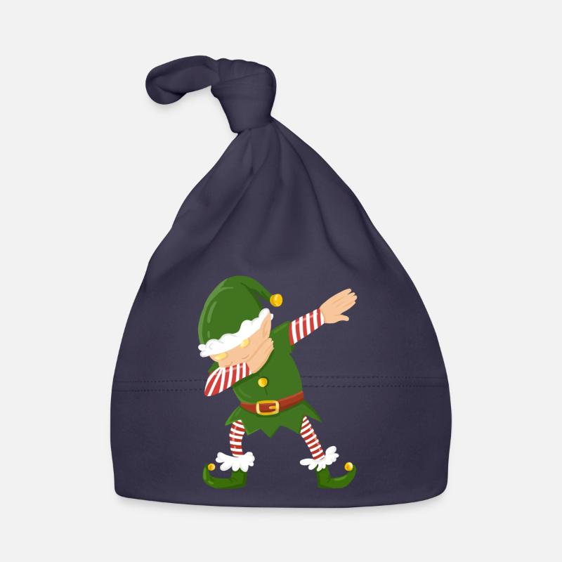 Elf dab dabbing Christmas funny trend gift Organic Baby Cap