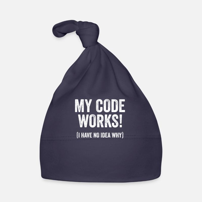 Citation d'humour de code de développeur drôle de programmeur Bonnet bio Bébé