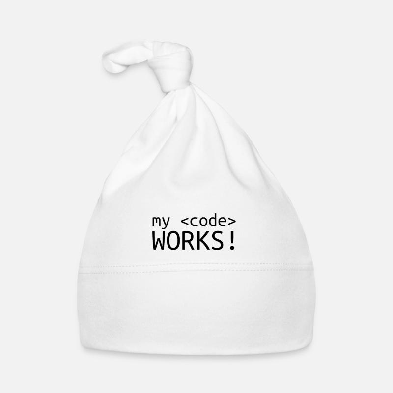 Mon code fait de la programmation informatique Bonnet bio Bébé