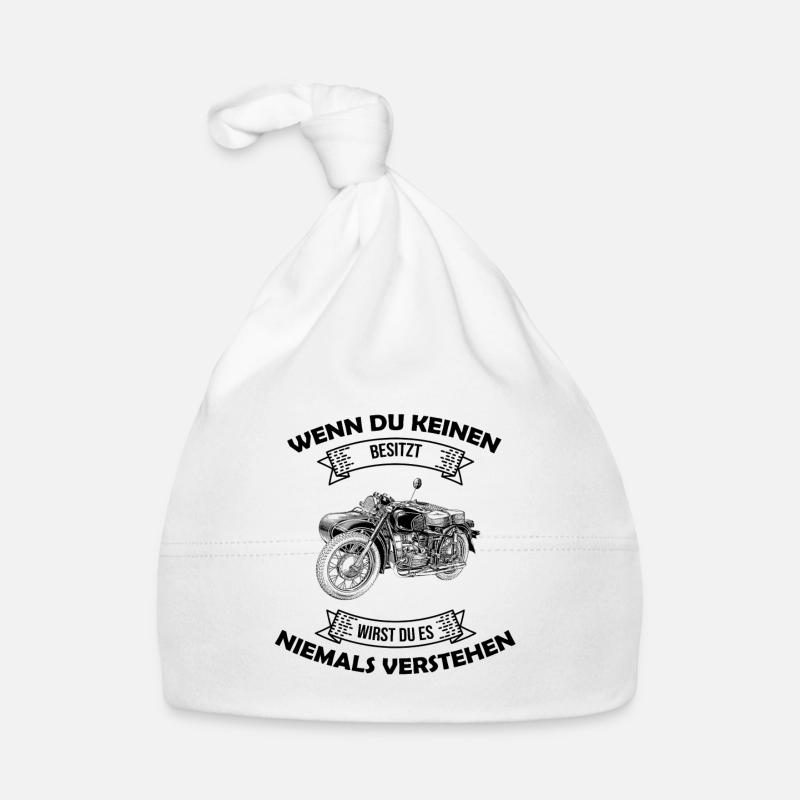Ural Motorrad Moped Sowjet Gespann Geschenkidee Baby Bio-Mütze