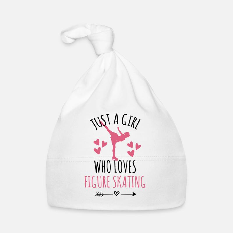 Eiskunstlauf Eiskunstläufer Mädchen Geschenk Baby Bio-Mütze