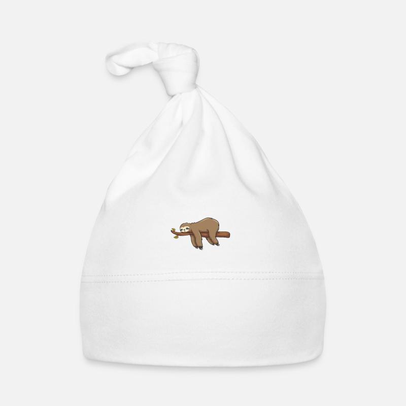Sloth Lazy Chill Relax Entspannen Geschenkidee Baby Bio-Mütze