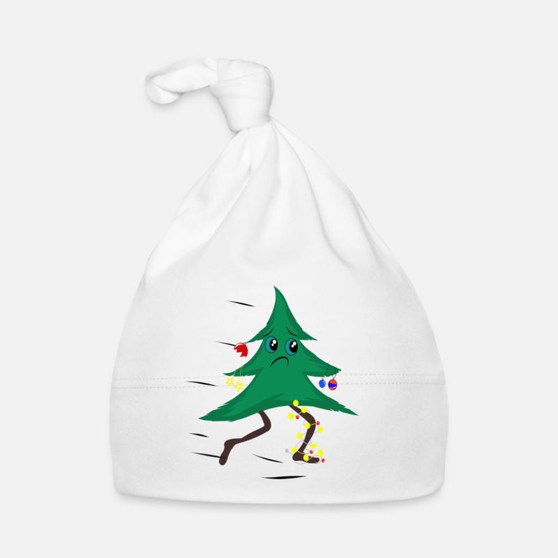 Laufender Weihnachtsbaum Baby Bio-Mütze