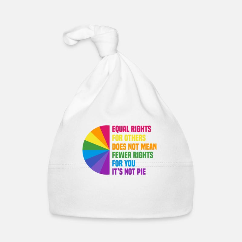 LGBT rainbow human rights equality Organic Baby Cap