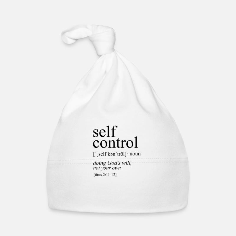 God Self-Control Organic Baby Cap