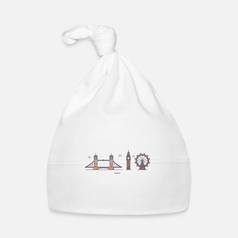London skyline Organic Baby Cap