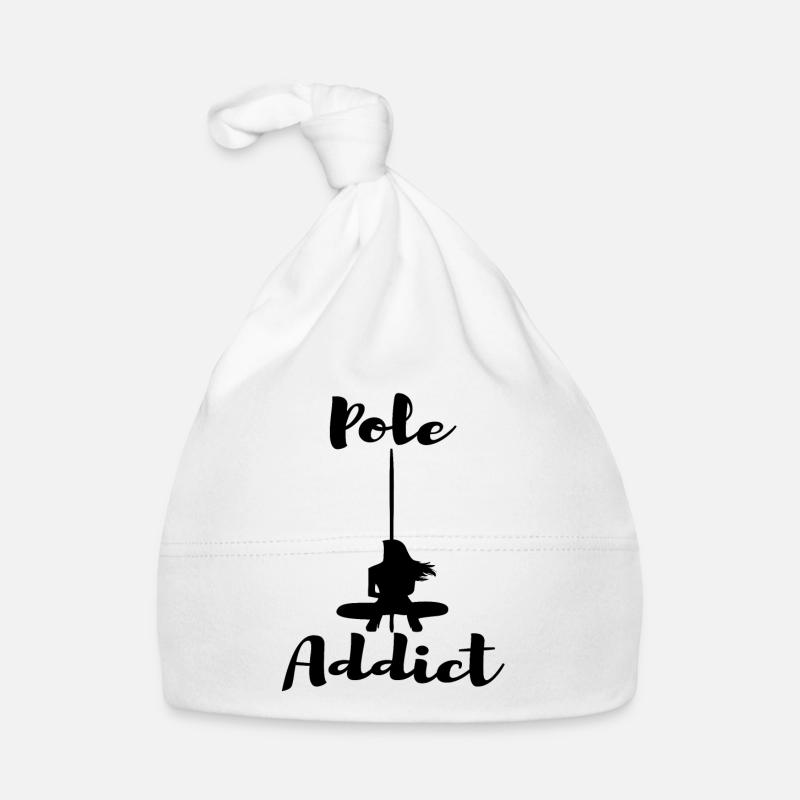 Cadeau de pole dance pole dance - Bonnet bio Bébé - blanc