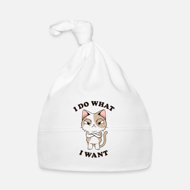 Ich mache was ich will Lustige sarkastische Katze Baby Bio-Mütze