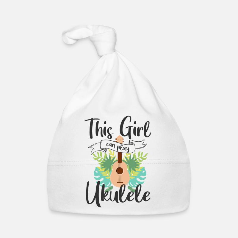 Ukulele Mädchen Baby Bio-Mütze