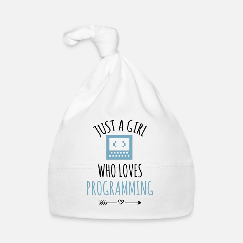 Programmeur programmation fille de codage Bonnet bio Bébé