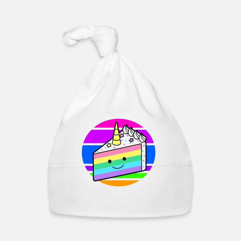 Einhorntorte Einhorn Kuchen Regenbogen Baby Bio-Mütze