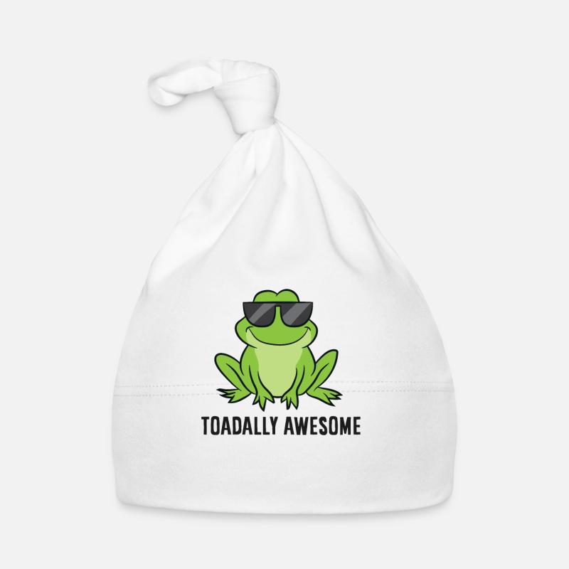 Cute Frog Lover Poison Toadally Awesome Funny Toad Bonnet bio Bébé