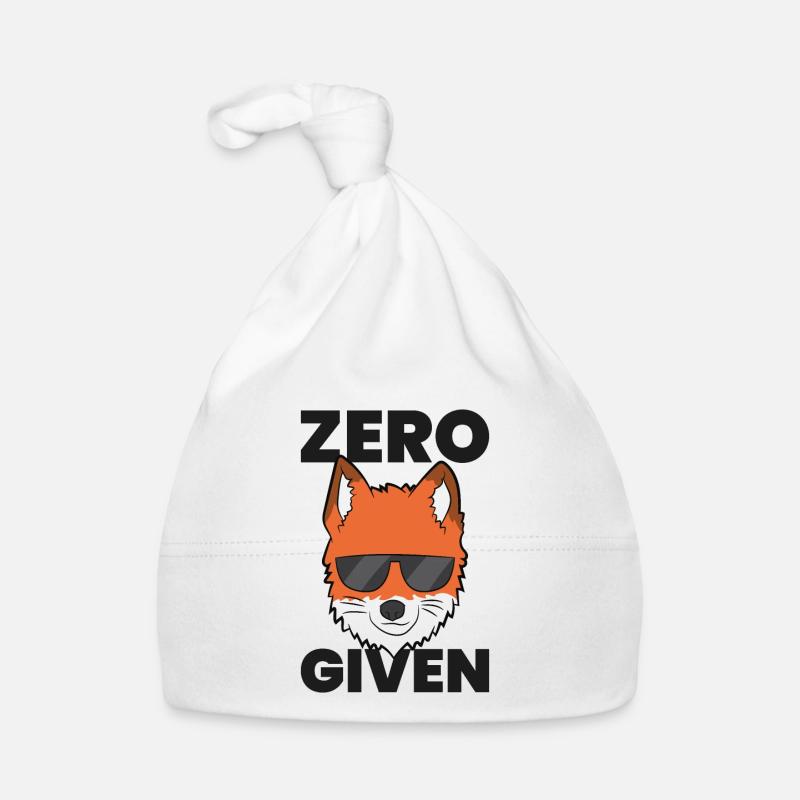Zero Fox Given Funny No Fox Given Love Foxes Baby Bio-Mütze