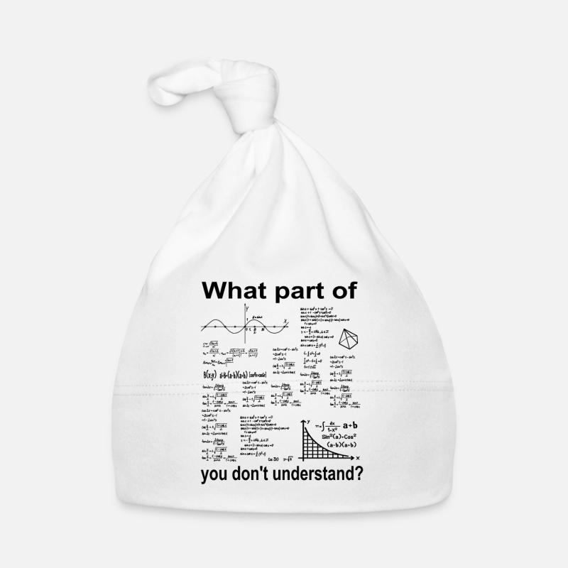 Algebra mathematics math teacher studying at university high school Organic Baby Cap