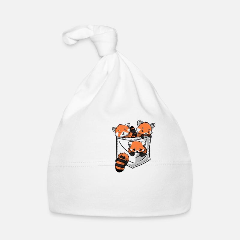 Roter Panda Wildlife Pocket Baby Bio-Mütze
