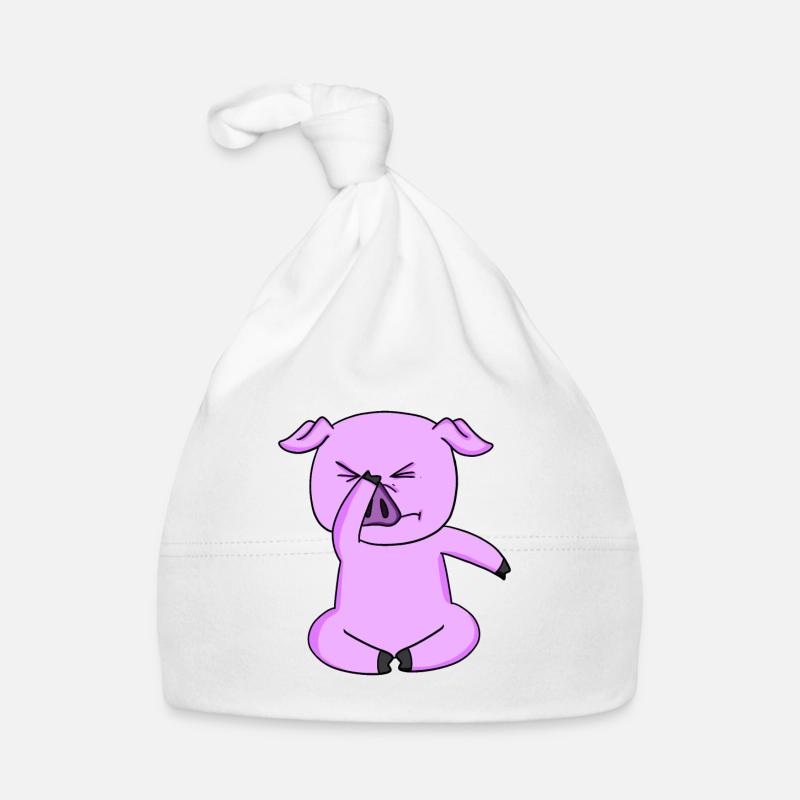 Schwein lustig Baby Bio-Mütze