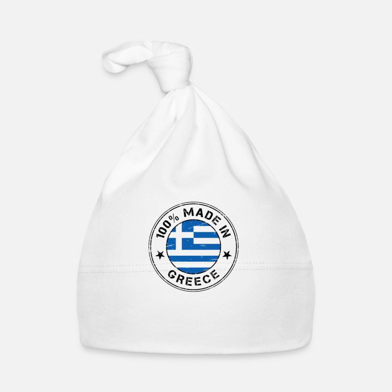 Greece greek flag flag Organic Baby Cap
