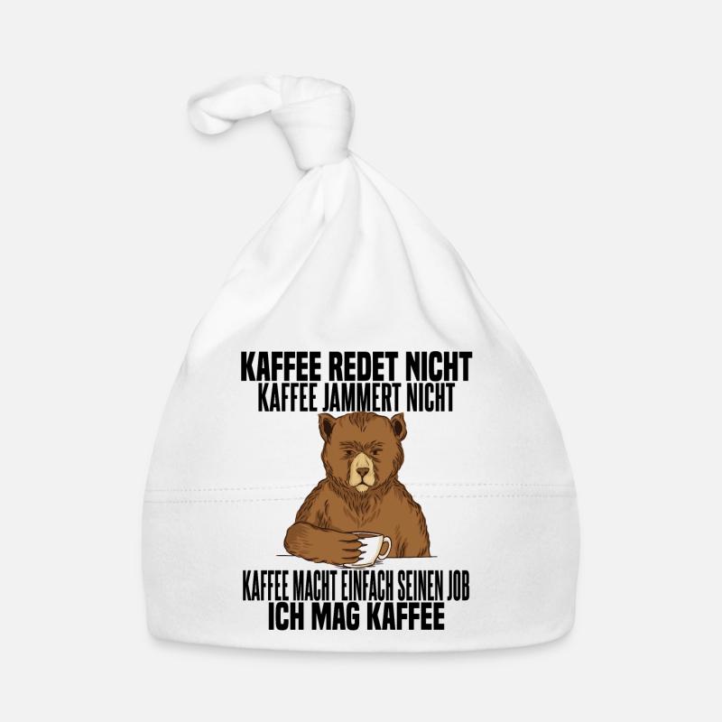 Le café ne parle pas Le café ne gémit pas Bonnet bio Bébé