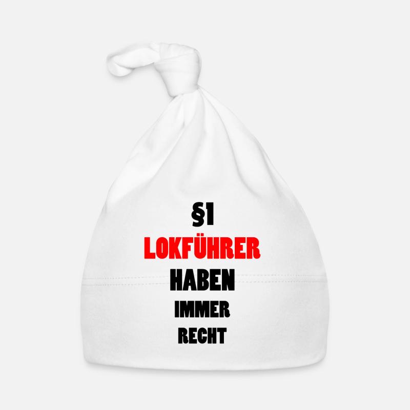Lokführer Lustig Spruch Eisenbahn Zug Fun Geschenk Baby Bio-Mütze