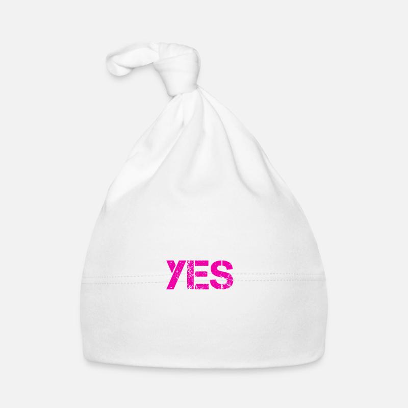 Dis moi oui bébé dis oui fais une demande en mariage - Bonnet bio Bébé - blanc