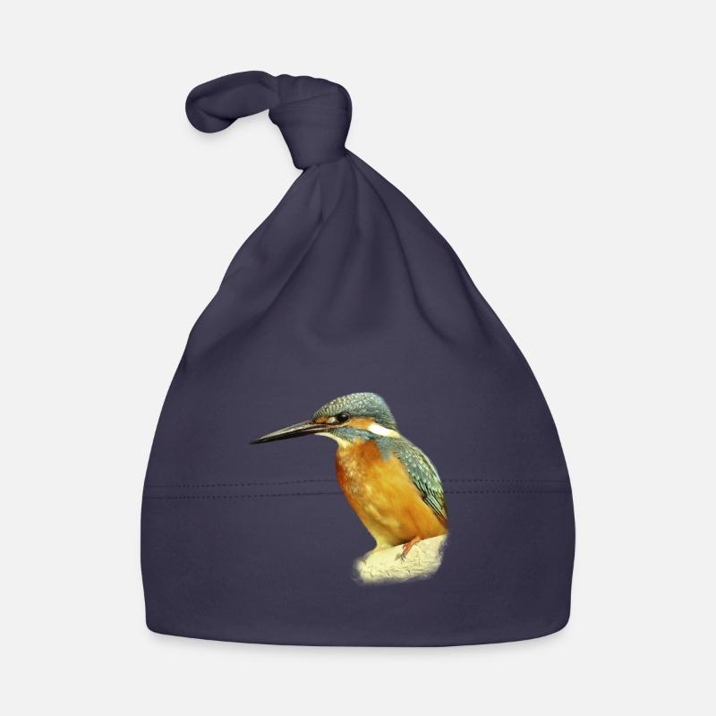 Kingfisher design illustration gift Organic Baby Cap