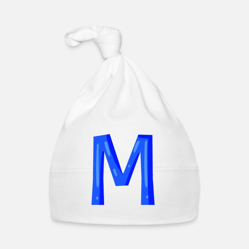 Anfangsbuchstabe M Baby Bio-Mütze
