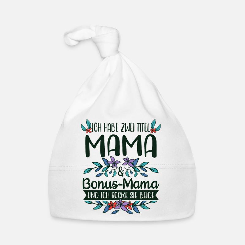 Stiefmutter Bonus-Mama Stiefmama Geschenkidee Baby Bio-Mütze