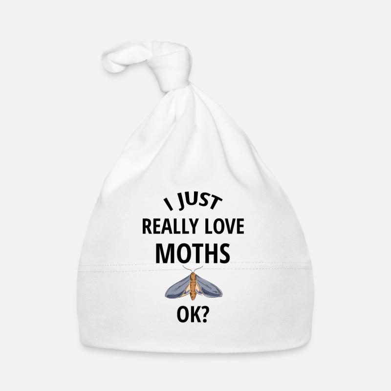 I love moths | Moth lover, insect love Organic Baby Cap
