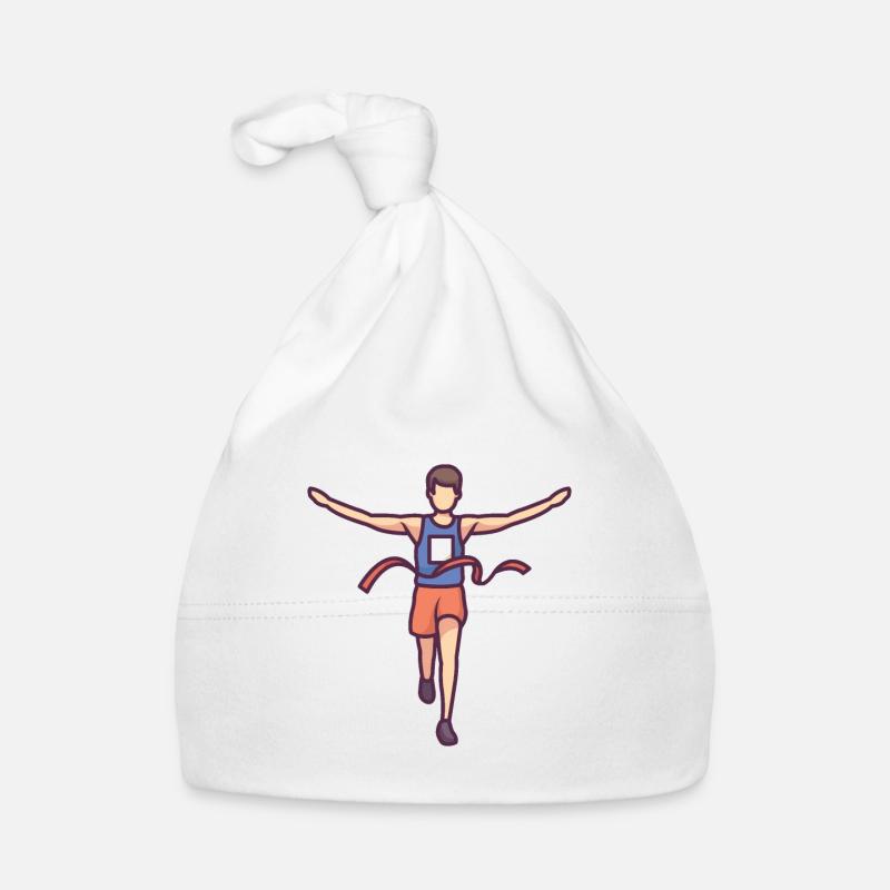 Marathonien - Bonnet bio Bébé - blanc