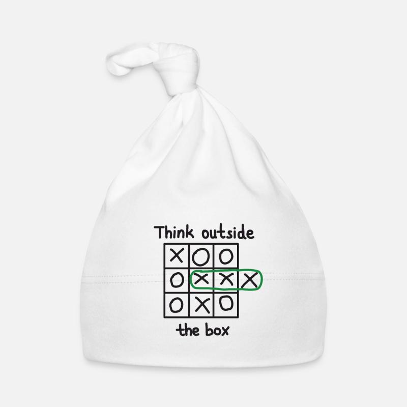 Think outside the box TIC TAC TOE Baby Bio-Mütze