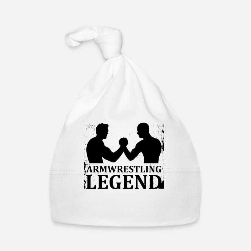 Armwrestling Legend Arm Squeeze Gift Organic Baby Cap