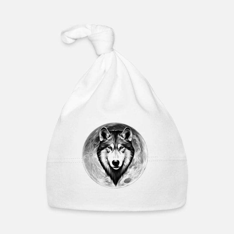Wolf - Bonnet bio Bébé - blanc