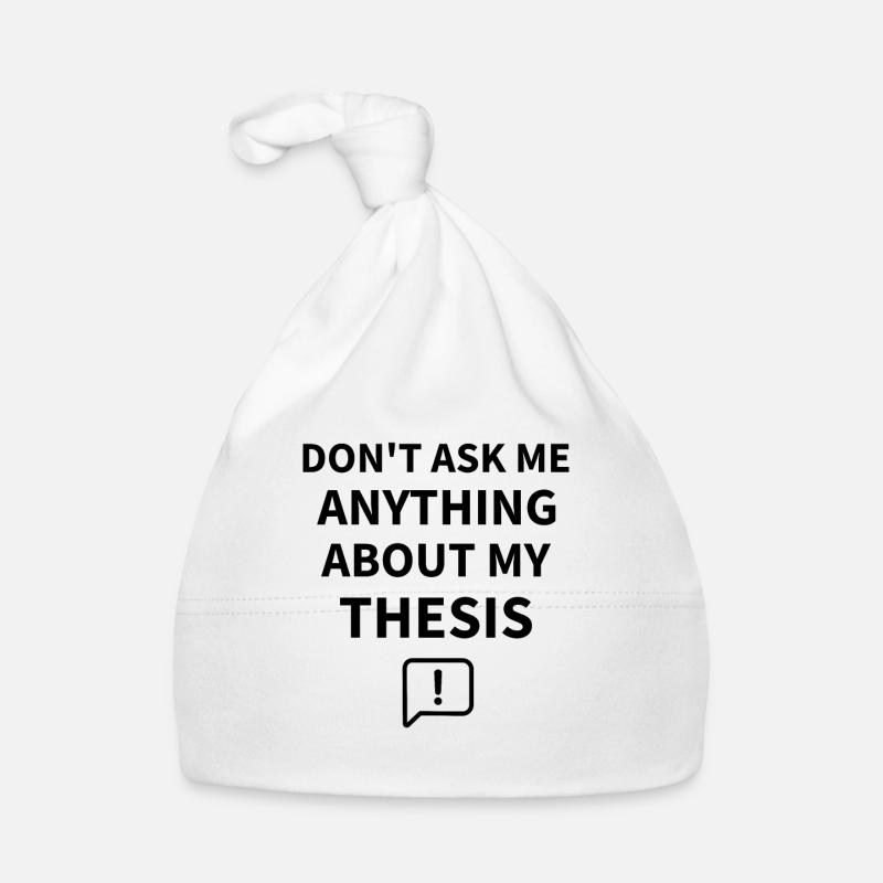 Dissertation PhD thesis | PhD student - Organic Baby Cap - white