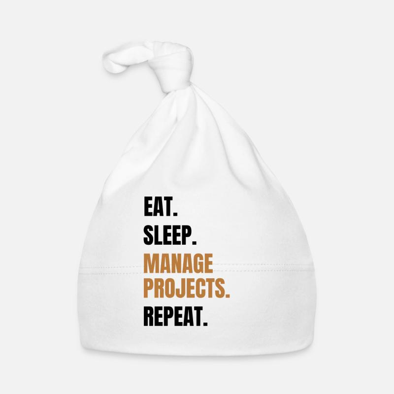 Funny project management gift project manager - Organic Baby Cap - white