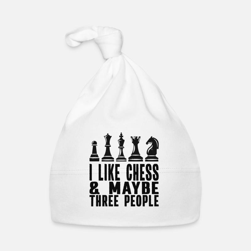 Chess - I Like Chess Organic Baby Cap