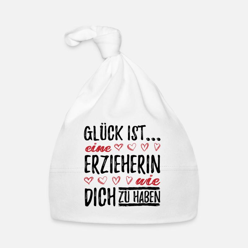 Erzieherin Geschenk Baby Bio-Mütze