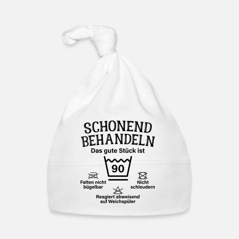 Schonend Behandeln Neunzig Geschenk 90. Geburtstag Baby Bio-Mütze