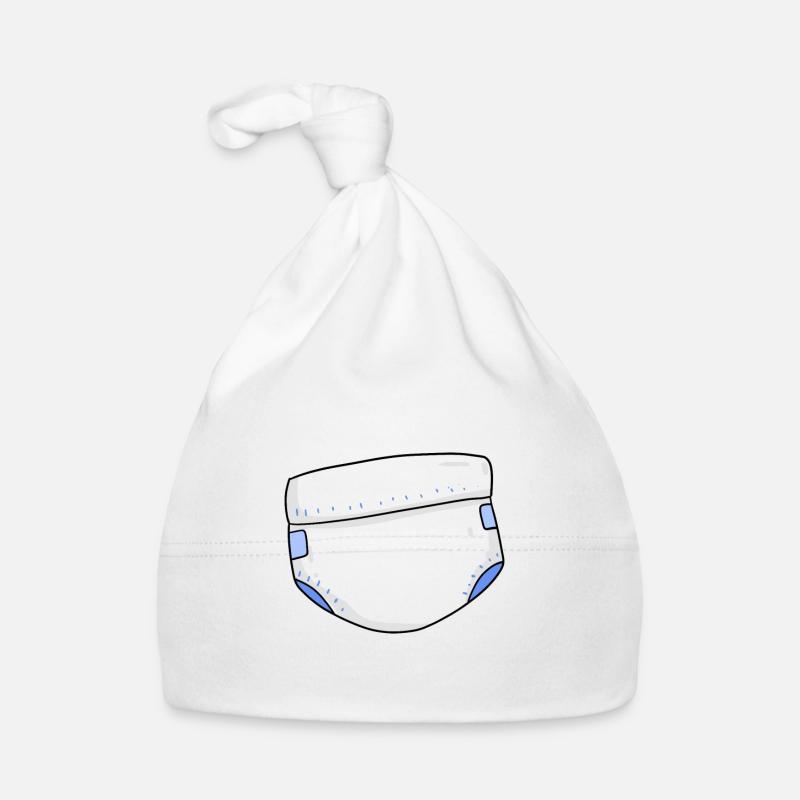 Couches pour bébé - Bonnet bio Bébé - blanc