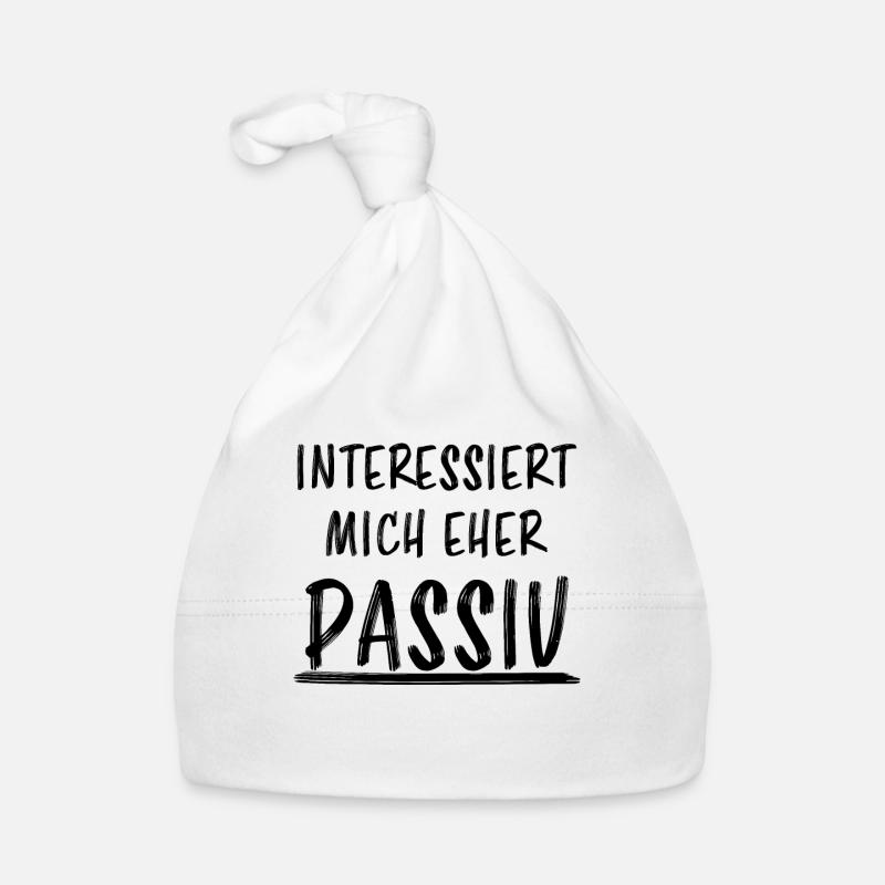 Interesse Passiv Lustiger Spruch Frech Geschenk Baby Bio-Mütze