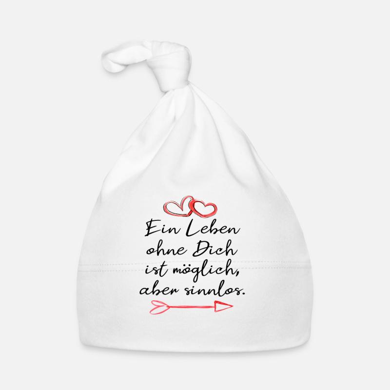 ein leben ohne dich ist sinnlos. Liebe Geschenk Baby Bio-Mütze