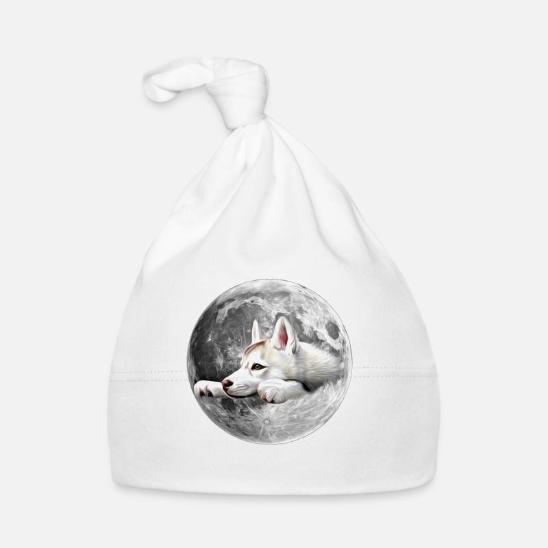Wolf - Bonnet bio Bébé - blanc