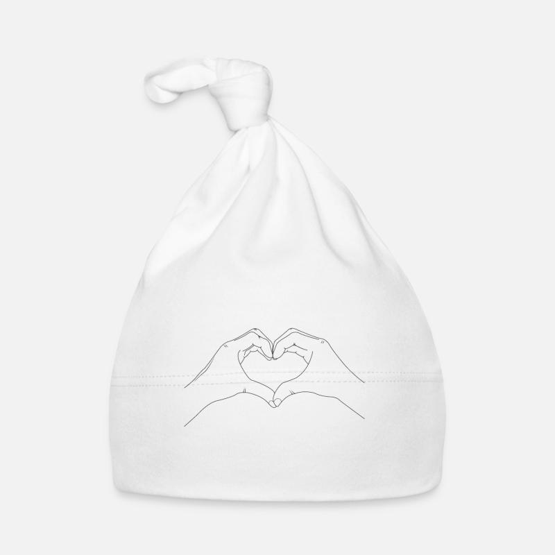 Heart Organic Baby Cap